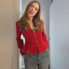 Women Vintage Tweed Blazer Lapel Collar Full Sleeves Single Breasted Slim Fit Peplum Cropped Coat Fall Winter Elegant Outerwear