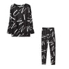 Urban Style Women's Casual Long Sleeve Printed Set Pants Autumn Comfortable Streetwear Outfit