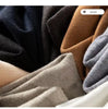 Women 100% Wool Pants Autumn and Winter Soft Comfortable High-Waist Knitted Thicken Pants Female Thin pants Casual Trousers