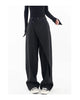 Houzhou Women Wide Suit Pants High Waist Gothic Japanese Style Baggy Black Trousers Irregular Straight Pants Casual Streetwear