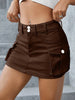 Streetwear Solid Color Cowboy Tight Skirts Women Pocket Design Sense Package Hip Slim Denim Mini Skirt Female Spring