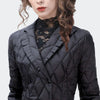 Light Thin Winter Clothes Cotton-padded Jacket Ladies Slim Short Ruffled Suit Parkas Coat Female Overcoat
