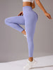 Women's Seamless Knit High Waist Yoga Leggings, Butt Lifting Slim Fit Sports Pants for Running & Fitness Training