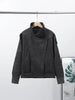 Spring Green Suede Bomber Jacket For Women Vintage Stand Collar Zipper Long Sleeve Coats Lady Street Chic Outerwear