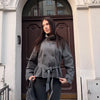 Spring Women's Solid Lace Up Trench Coat Stand Collar Double Breasted Jacket Stylish Lady Long Sleeve Outerwear Street