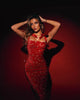 Elegant Long Party Dress Women Sexy Slim Hip Package Bow Sling Female Christmas Evening Dresses Club Maxi Lady Robe