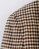 Women's Plaid Blazer Spring Casual Double Breasted Suit Jacket Office Work Daily Outwear Two Colors