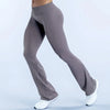 Histello Sports Flared Leggings Seamless Women Yoga Pants Scrunch Butt Lift Tummy Control Fitness Gym Workout Leggings