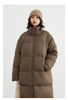 Women Down Coats Long Thick Warm Down Jackets Overcoat White Duck Down Loose Casual Jacket Autumn Winter