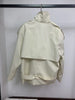Loose Spliced Lace Up Trenchs for Women Stand Neck Long Sleeves Patchwork Double Breasted Trench Female
