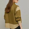 Spring Autumn Contrast Splicing Design Sense Short Women Jacket 2025New Casual Single-Breasted Coat Female Top