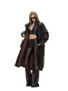 Spring Autumn Long Fitted Soft Black Pu Leather Flare Pants for Women Low Waist Sexy Designer Gyaru Clothes