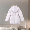 Printed Women's Winter Down Jacket With Hood Zipper Slim Long Sleeve Warm Thicken Quilted Padded Jackets Outerwears