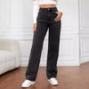 High Waist Wide Leg Jeans Women Vintage Washed Loose Straight Denim Pants Streetwear Casual Baggy