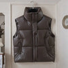 2025New Women Autumn Winter Down Cotton Vest short Stand-up Collar Cotton Vest Vest With Everything On The Shoulder Coat