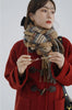 Lamb Wool Collar Duffle Coat Women Long Wool-Like Overcoat Elegant Loose Fit Warm Winter Outerwear Clothing