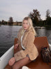 Faux Collar Suede Jacket Women Lapel Full Sleeve Plush Cuff Casual Short Jackets Lady Daily Commute Street Outwear