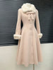 Winter Women's Woolen Coat Mid-length Slim Waist Japanese Kawaii Jackets Wool & Blends Vintage Subcultural Sweet Pink Outfits