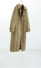 Classic Khaki Color Padded Thickened Trench Coat, Mid-Length British Style Jacket for Women, Fall/Winter
