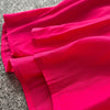 Spring Vintage Loose Dresses Women Lantern Sleeve Turn-down Collar Solid Single Breasted Casual Folds Long Dress