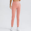 Women Loose Yoga Pants with Stretch Pockets Tapered Fitness Running Casual Jogger Sweatpants Pure Color Jagger Sport Trousers