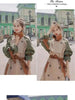 Trench Coat Women's Chic Splicing Color Block Lapel Double Breasted Long Windbreaker Belt Coat Spring 2DA1718