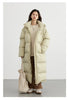 Women Down Coats Long Thick Warm Down Jackets Overcoat White Duck Down Loose Casual Jacket Autumn Winter