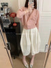 Pleated Cropped Blazer Women Batwing Sleeve Open Front Button Cardigan Jacket Elegant Office Casual Coat