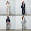 Women's Lazy Academy Soft American Curved Leg Trousers Autumn Paneled Design Pear Figure Shaping Pants