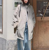 Spring and Autumn Simple Women's One Button Medium and Long Blazer Jacket