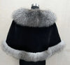 White Fur Shawl Women's Jacket Autumn Winter Faux Mink Fox Fur Dress Cheongsam Cloak Coats Thicken Warm Short Outwear