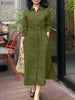 Autumn Elegant Lapel Neck Long Sleeve Shirt Dress Women Dresses Stylish Solid OL Work Dresses Buttons Midi Up Robe