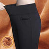 Fleece Pencil Pant Women's Pants Leggings High Waist Elegance Korean Style Solid Skinny Slim Warm Stretch Office Lady Trousers