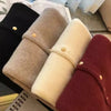 Crew neck 100 pure cashmere cardigan small fragrant coat women's spring and autumn loose wool knit sweater