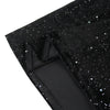 Women Glitter Dress Elegant Black Fishtail Sequin Maxi Dresses Vintage Ruffle Sleeve Party Celebrity Wedding Guest Dresses Robe