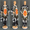 Africa Dress for Women for Evening Party Autumm Elegant Print O-neck Maxi Dress Muslim Abaya Dashiki African Clothing