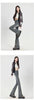 Winter Warm Women Jeans Cotton Denim Flare Pants Elastic Force Vintage Streetwear High Waist Slim Denim Harajuku Trousers