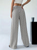 Women's Striped Wide-Leg Trousers
