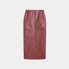 Chic Pu Leather Women's Jackets Skirts Suit Vintage Stand Collar Zipper Full Sleeve Outfits Female Autumn Lady Streetwears