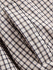 Women's European and American Style Simple Stand-up Collar Plaid Coat Pleated Coats