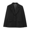 Women Blazer Elegant Turn-Down Collar Long Sleeves Suit Jacket Single Breasted Office Ladies Blazers Coats