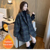 Bella philosophy Winter Korean Overcoat Women Vintage Woolen Loose Coats female Double Breasted Turn-down Collar Overcoat