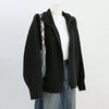 Lazy Style Sweater Jacket for Women Autumn Winter Thicken Warm Soft Knitted Cardigans Zipper Stand Collar Cardigan