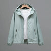 Thin Trench Coat Women Spring Autumn Double Hooded Windbreaker Wind-Proof Waterproof Sports Outwear Female Joker Top