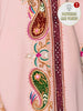 Plus Size Middle Eastern Gown Western V-Neck Printed Women's Dress for Commute Loose Vacation Style Long Sleeve Dress