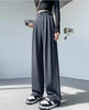 Women Suit Pants Spring Autumn High Waist Slimming Draping Straight Casual Loose Wide Leg Trousers For Office Daily Wear