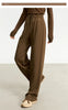 Minimalism Casual Pants for Women Autumn Wide Leg Loose Vertical Elastic Waist Drawstring Sporty Trousers 12343338
