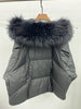 Women Winter Goose Down Jackets Real Fox Fur Collar Hooded Thick Natural Raccoon Fur Female Outwear Warm Loose Puffer Coats