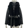 Women Autumn Winter Warm Faux Fur Coat Thick Women Long Coat Hooded Zipper Women Warm Coat with Belt Casaco Feminino