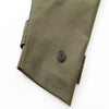 Women's Hooded Short Trench Coat in Olive Green, Brown, and Black, Double-Breasted with Pocket Details, Casual Jacket